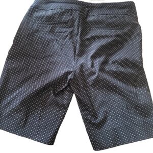 Hilary Radley Black Shorts with White  Polka Dots Size 6